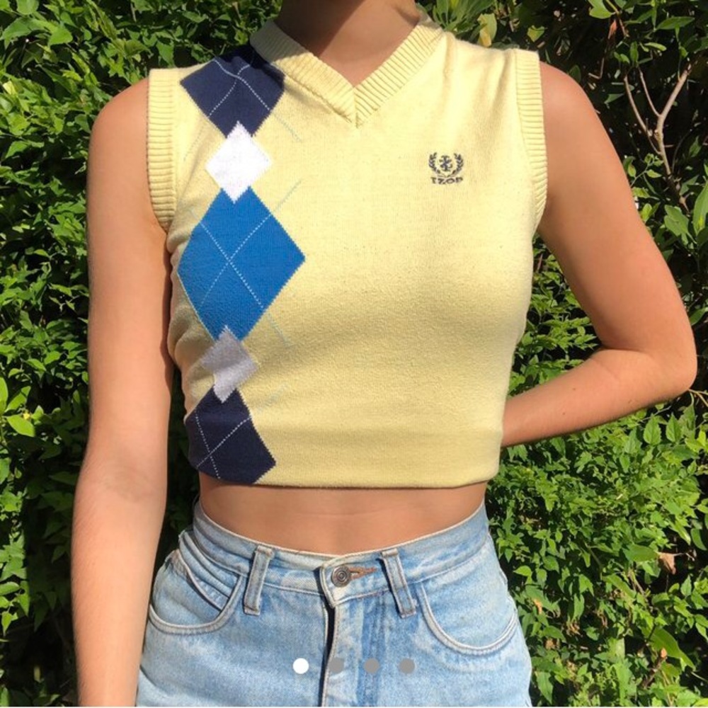 argyle sweater vest